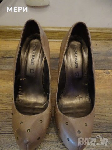 100% Ествествена кожа - Маркови Дамски обувки FRANCA BASSI, снимка 5 - Дамски обувки на ток - 32651331
