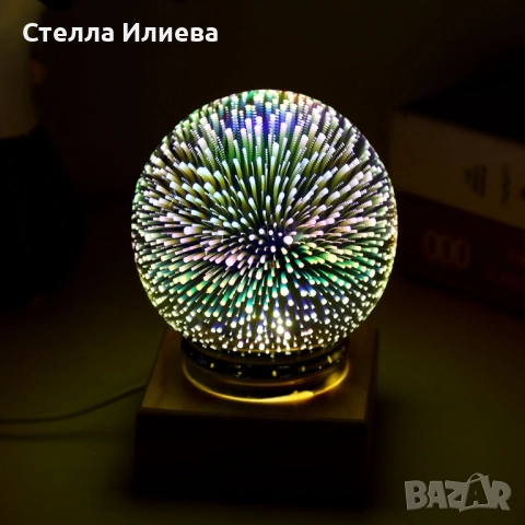 LED 3D нощна лампа , снимка 3 - Лед осветление - 52308013