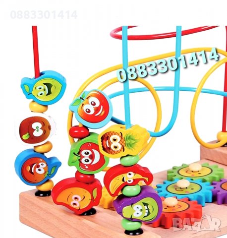 Дървена игра Пъзел с топчета Голям , снимка 2 - Игри и пъзели - 39835283