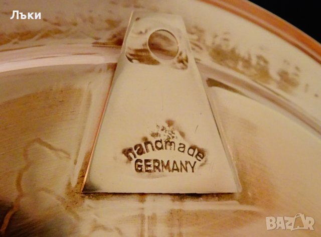 Медна чиния за стена,плато,поднос с литография. , снимка 6 - Антикварни и старинни предмети - 37818426