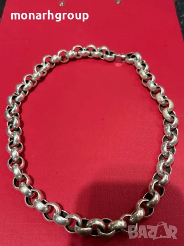 Сребърен Ланец, снимка 2 - Колиета, медальони, синджири - 50813422