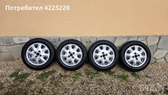 Джанти с гуми 4x100 r14, снимка 6 - Гуми и джанти - 53610063
