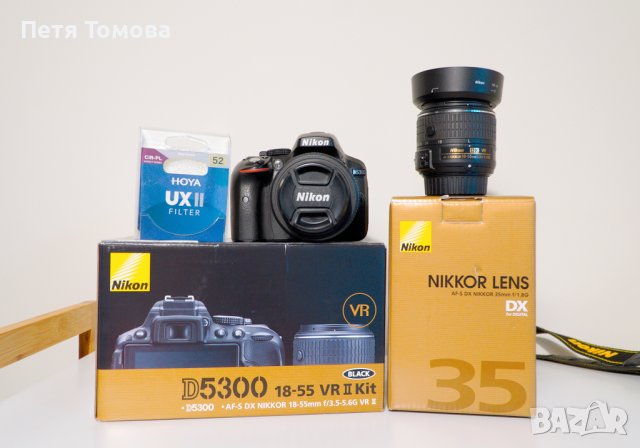 Фотоапарат NIKON D5300 18-55 VR II Kit, снимка 3 - Фотоапарати - 43975884