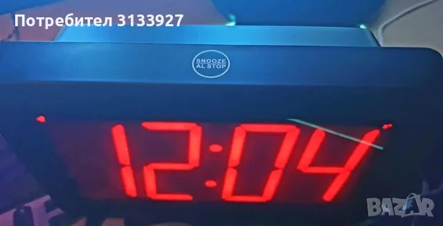Дигитален настолен LED часовник, аларма, червени цифри, снимка 2 - Друга електроника - 50391690