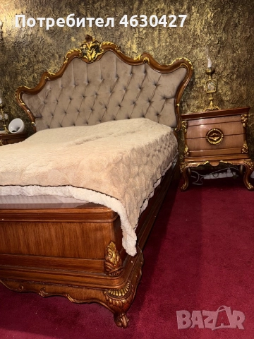 Луксозна спалня с 2 броя нощни шкафчета + матрак 