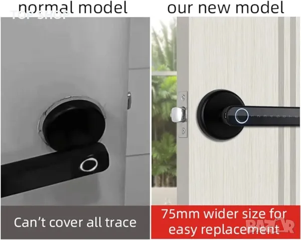 WAFU WF-F4 Tuya Smart Door Lock Интелигентна ключалка с пръстови отпечатъци, снимка 3 - Друга електроника - 48793350
