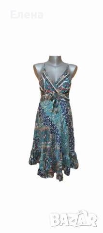 Рокля. 80% коприна. размер М., снимка 1