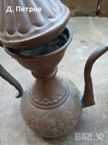 Стар меден ибрик, снимка 7 - Антикварни и старинни предмети - 48420661