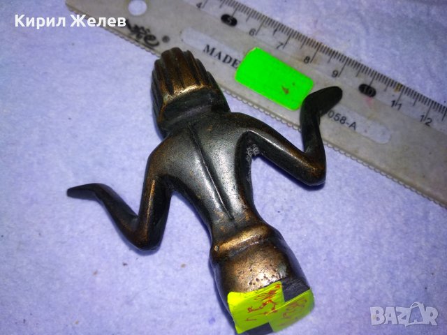 МАСИВНА МЕТАЛНА ПОМЕДНЕНА СТАТУЕТКА СУВЕНИР от ЕГИПЕТ в АНТИЧЕН СТИЛ 41381, снимка 3 - Статуетки - 43598266