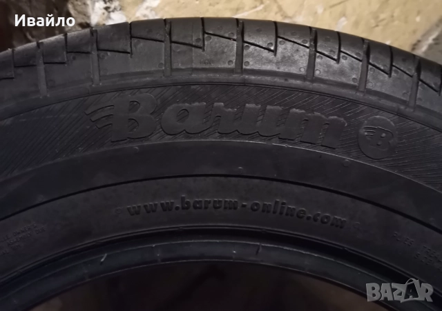 Продавам 2 броя летни гуми 195.70.15C на 1 сезон дот 2019 barum , снимка 3 - Гуми и джанти - 52840961