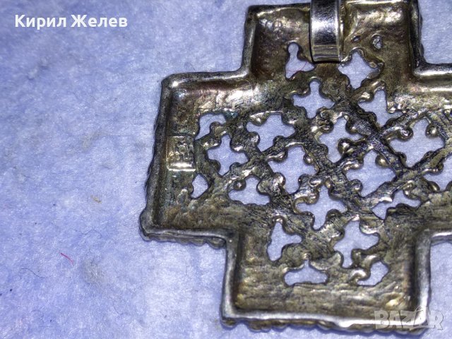 АЖУРЕН СРЕБЪРЕН ВИНТИДЖ - АРТ КРЪСТ МАРКОВО СРЕБРО 925 МАЙСТОРСКА ДИЗАЙНЕРСКА ИЗРАБОТКА 27661, снимка 15 - Колиета, медальони, синджири - 40575192