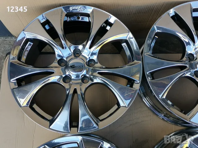 нови никелирани джанти BROCK 17’’5x114,3 -№774, снимка 4 - Гуми и джанти - 49780399