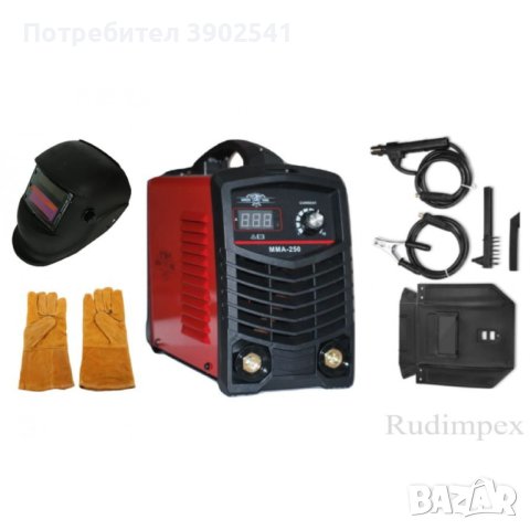 Инверторен електрожен Greenyard - IGBT - ММА 250А реални ампери - електроди 1 мм до 5 мм, снимка 4 - Други машини и части - 43103127