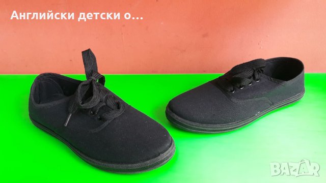 Английски детски платненки, снимка 3 - Детски гуменки - 28478443