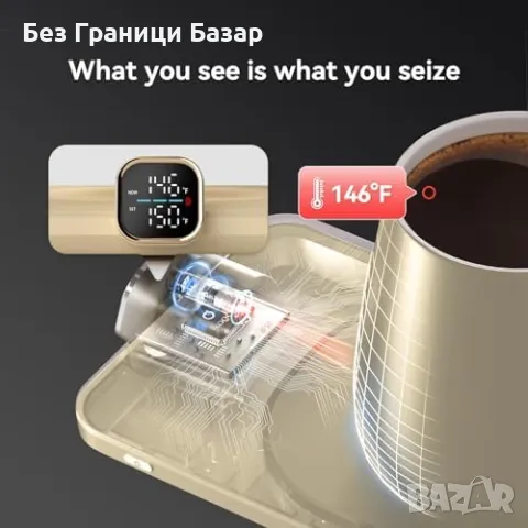 Нова Електрическа Поставка за Топли Напитки с Регулируема Температура, снимка 6 - Други стоки за дома - 48924555