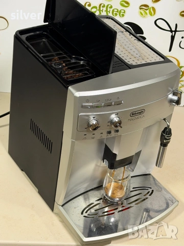 Кафемашина кафе автомат delonghi magnifica с гаранция, снимка 4 - Кафемашини - 53208296