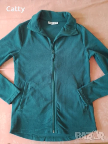 Дамско зелен яке , снимка 5 - Якета - 50653854