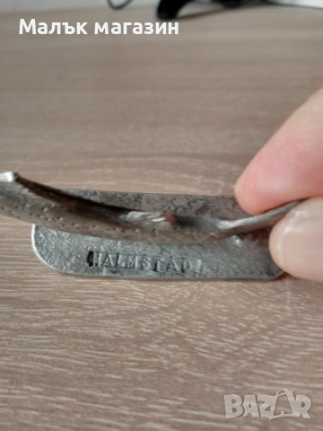 Фигура на риба пъстърва от калай Швеция, снимка 4 - Статуетки - 51829465