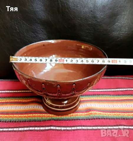 Троянска керамика фруктиера с кратунки , снимка 6 - Антикварни и старинни предмети - 50152347