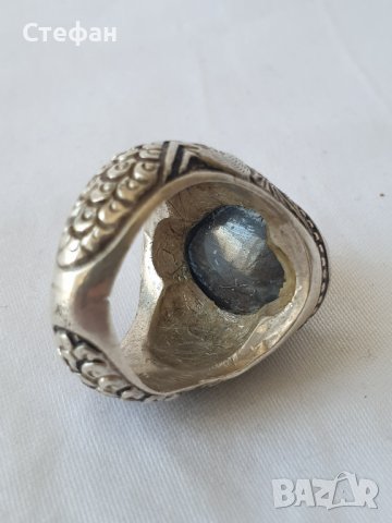 Масивен сербърен пръстен , снимка 3 - Пръстени - 43814290