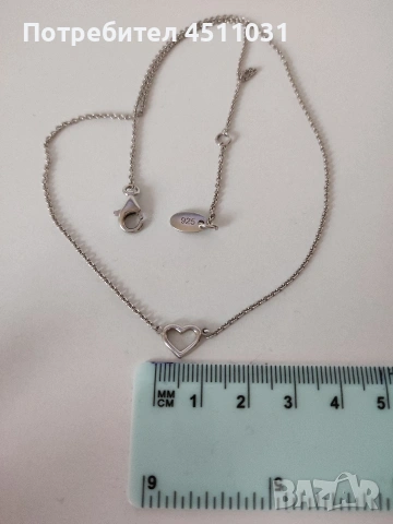 Оригинално сребърно колие Esprit, снимка 4 - Колиета, медальони, синджири - 53491447