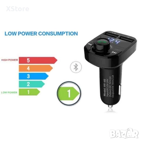 Мощно зарядно хендсфрий и плеър за автомобил с до 32 Gb външна памет, снимка 5 - Аксесоари и консумативи - 52483143