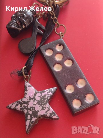 Модерен ключодържател четири елемента ДОМИНО, ЗВЕЗДА 🌟,НОТА,ЧЕРЕП 💀 много красив 42311, снимка 4 - Други - 43666928