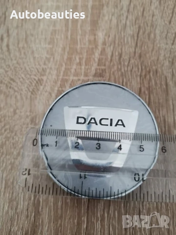 сребристи капачки за джанти за Dacia 60 мм