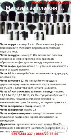 Четки за грим – 32 бр в комплект с калъф, снимка 6 - Други - 28405708