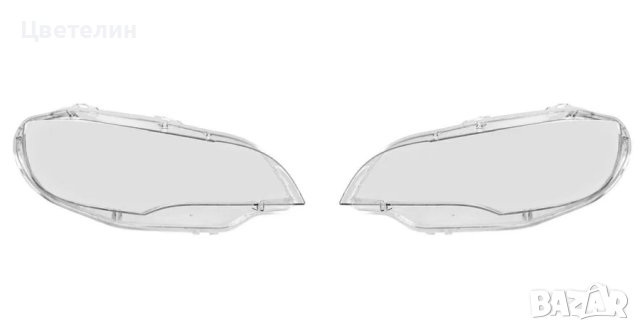 Комплект Стъкла за фар фарове BMW X6 E71 ляво и дясно stykla