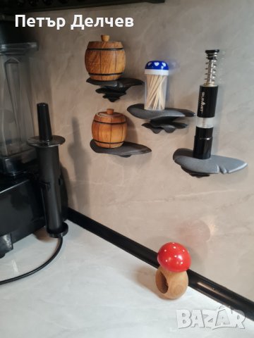 Декоративни гъби за кухня – мини рафтове за подправки и солници, снимка 3 - Аксесоари за кухня - 43528227