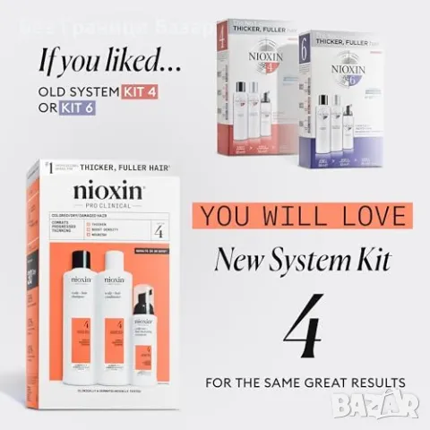 Нов Nioxin System 4 Шампоан, Балсам и Серум за Суха, Изтъняваща Коса, снимка 11 - Продукти за коса - 47848890