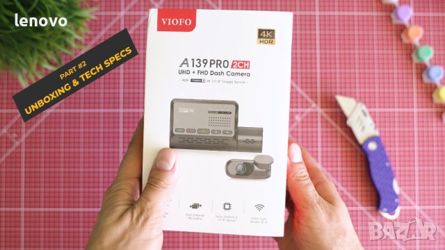Viofo A139 Pro 4K видеорегистратор, снимка 1 - Аксесоари и консумативи - 43152110