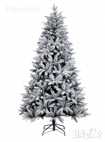 Изкуствена елха K r i n g Melbourne, Цялата заснежена с метална стойка., снимка 3 - Декорация за дома - 52336533