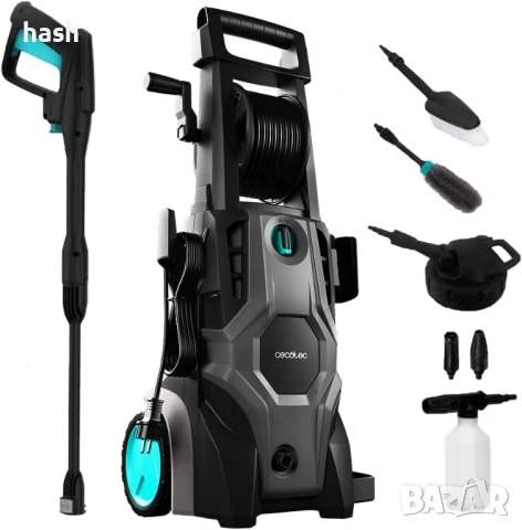 Водоструйка Cecotec HydroBoost 2400 AdvanceClean, 180 BAR, 480 L/h, 2400 W, включени аксесоари