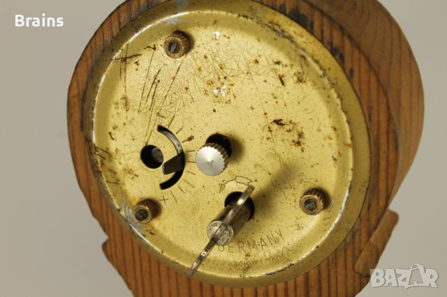 Стар Немски Часовник MERCEDES Дървена Пирографирана Основа, снимка 9 - Антикварни и старинни предмети - 39410666