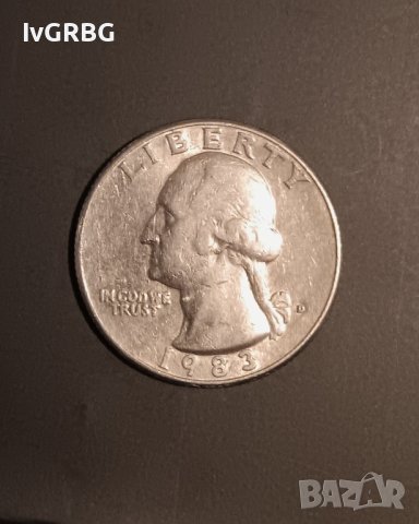 1/4 долар 1983 САЩ Вашингтон 