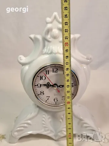 порцеланов настолен часовник 23/4, снимка 6 - Антикварни и старинни предмети - 49332136