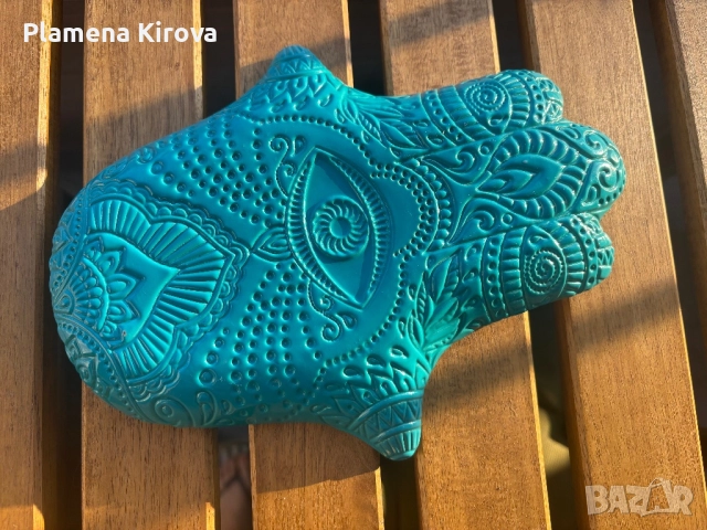 Декоративна поставка “Ръката на Фатима” | Хамса, снимка 4 - Декорация за дома - 52796422