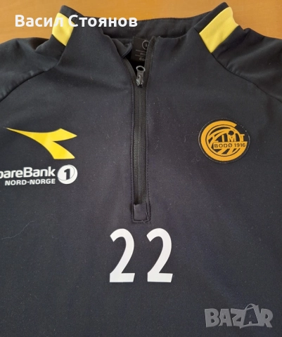 Бодьо Глимт / Bodo Glimt training top 1/4 zip - размер L, снимка 2 - Фен артикули - 25932590