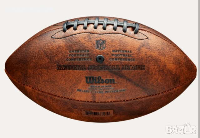 Wilson NFL Junior Throwback топка американски футбол с логата на всички отбори от Националната лига, снимка 4 - Футбол - 51912270