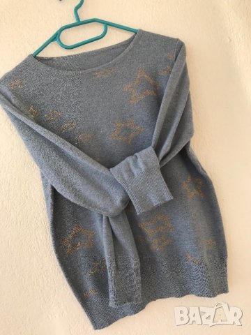 Пуловерче със звезди - М размер, снимка 2 - Блузи с дълъг ръкав и пуловери - 27743761