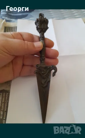 Будистки ритуален нож-2, снимка 4 - Антикварни и старинни предмети - 50129316