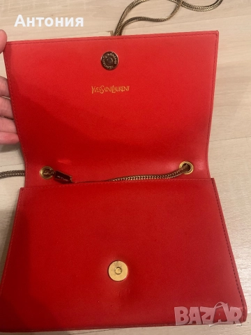 Червена чанта, снимка 4 - Чанти - 52662223