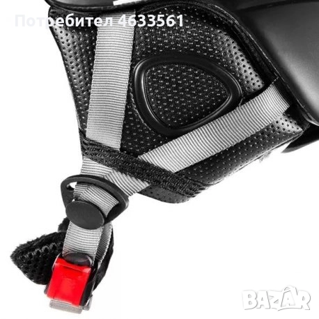 Каска за ски и сноуборд с визьор Spokey Montana Black , снимка 3 - Зимни спортове - 52421022