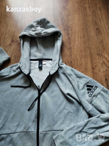 adidas ID Stadium Hoodie Grey - страхотно мъжко горнище С, снимка 3 - Спортни дрехи, екипи - 52540333