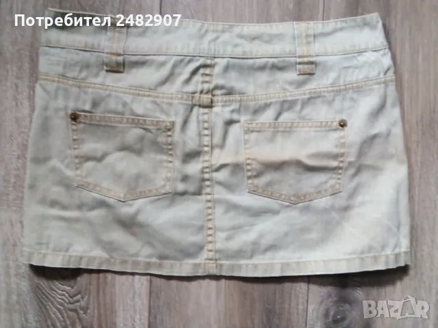 Дамска дънкова пола, снимка 5 - Поли - 48639590