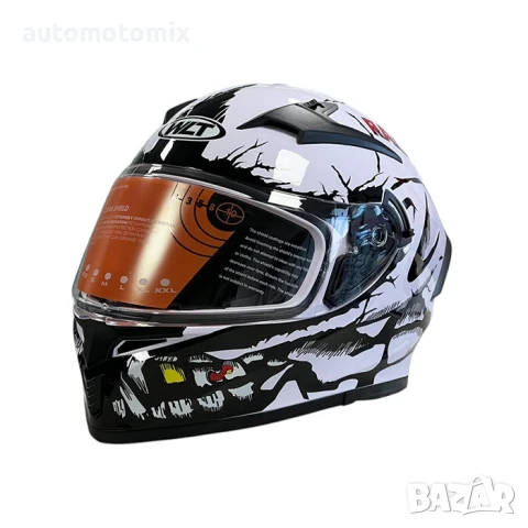 КАСКА ЗА МОТОР С ОЧИЛА, Размери S, L, XL - White - 721359, снимка 2 - Аксесоари и консумативи - 51225690