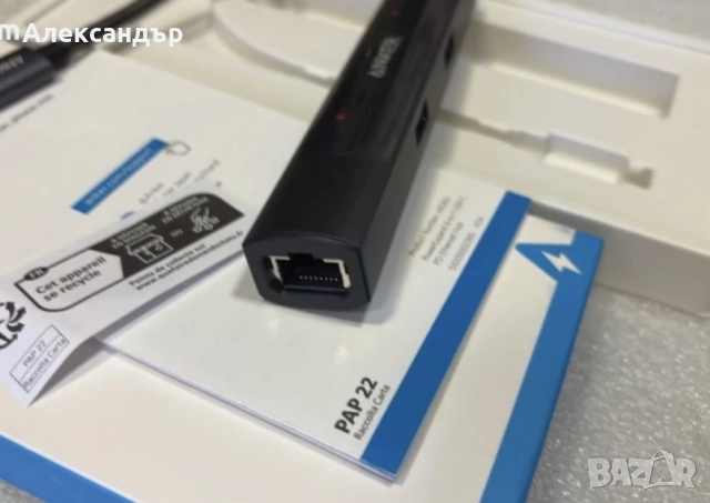 ANKER A8365 6in1 USB-C Hub 65W PD (HDMI,LAN,2xType-C,2xUSB), снимка 5 - Кабели и адаптери - 52900934