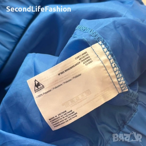 Мъжко яке Le Coq Sportif ветровка тънко размер M, синьо, снимка 2 - Якета - 53100760